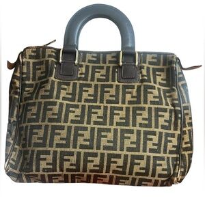 Vintage Fendi Zucca print Top Handle Bag